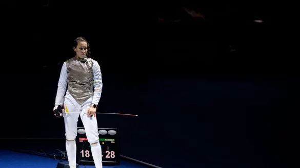 Die deutsche Fechterin Anne Sauer ist so gut wie noch nie in eine Saison gestartet. - &copy; Marius Becker/dpa