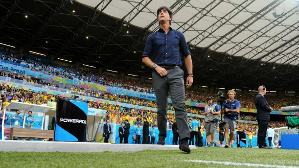 Unter dem damaligen Bundestrainer Joachim L&ouml;w gelang der Nationalmannschaft bei der WM 2014 ein 7:1 Sieg gegen Brasilien. - &copy; Thomas Eisenhuth/dpa
