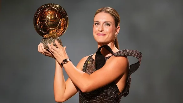 Will mit den Frauen des FC Barcelona auch den K&ouml;nigsklassen-Pott nach oben strecken: Alexia Putellas. - &copy; Francois Mori/AP/dpa