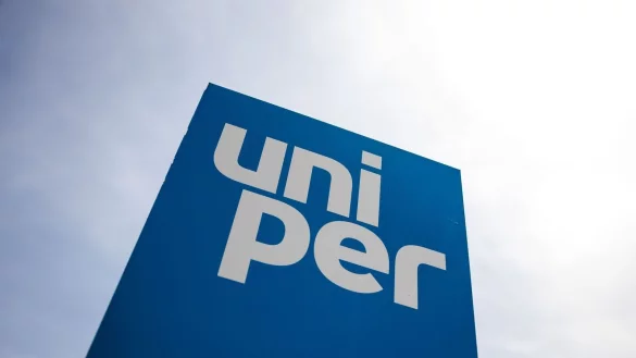 Das Logo von Uniper ist zu sehen. - &copy; Matthias Balk/dpa/Archivbild