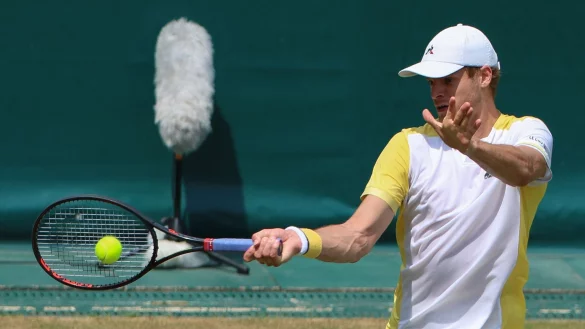 Yannick Hanfmann verpasste das Finale des ATP-Turniers auf Mallorca. - &copy; Friso Gentsch/dpa