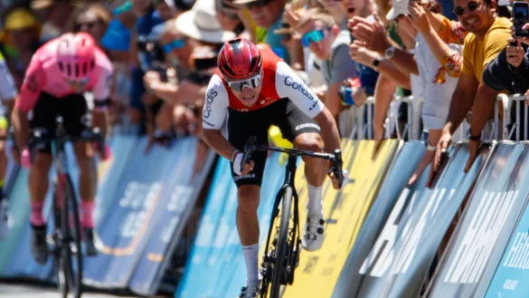Bryan Coquard sprintete auf der 4. Etappe der Tour Down Under zum Sieg. - &copy; Matt Turner/AAP/dpa