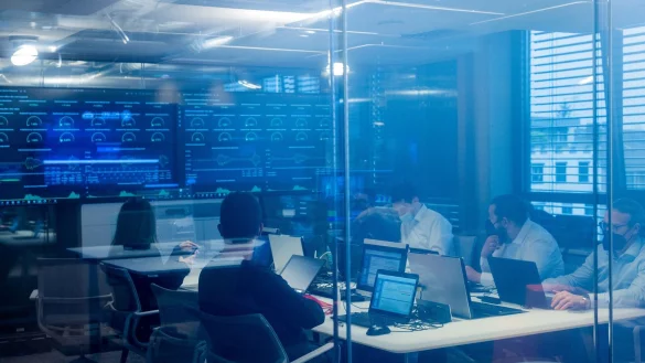 Blick in das neue &laquo;Innovation Lab&raquo; der Polizei im Digitalkontor. - &copy; Rolf Vennenbernd/dpa/Archivbild