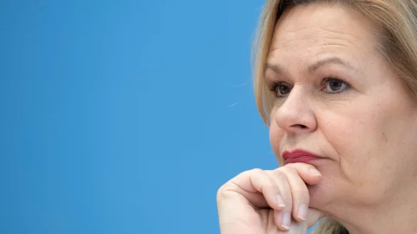 Laut Nancy Faeser war Deutschland auch im vergangenen Jahr wieder Hauptzielland der irregul&auml;ren Migration in Europa. - &copy; Paul Zinken/dpa