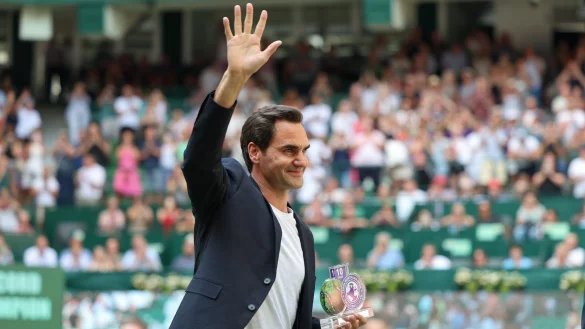 Hat eine besondere Beziehung zu Halle: Roger Federer. - &copy; Friso Gentsch/dpa