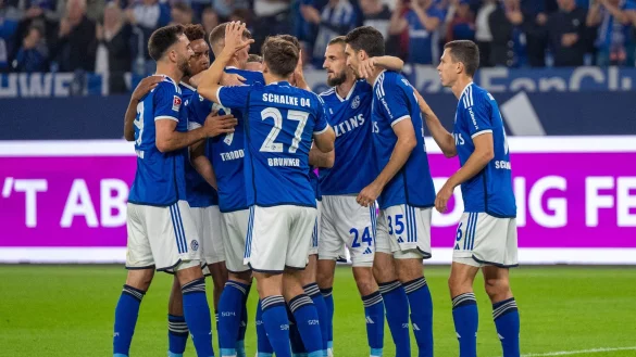 Schalke holte sich zu Hause gegen Kaiserslautern die drei Punkte. - &copy; David Inderlied/dpa