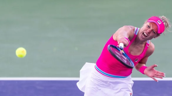 Steht in Miami in de zweiten Runde: Laura Siegemund. - &copy; Maximilian Haupt/dpa