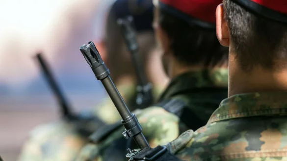 Die Kampfbereitschaft der Deutschen w&auml;re im Falle eines Angriffs nicht besonders gro&szlig; - das suggeriert jedenfalls eine aktuelle Umfrage. - &copy; Patrick Pleul/dpa-Zentralbild/dpa