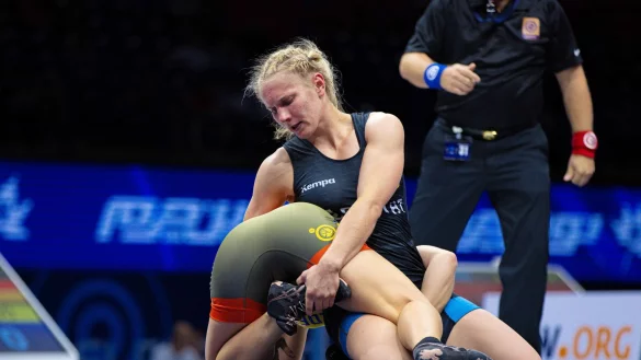 Ist zum zweiten Mal nach 2016 f&uuml;r die Olympischen Spiele qualifiziert: Luisa Niemesch. - &copy; Kadir Caliskan/United World Wrestling/dpa