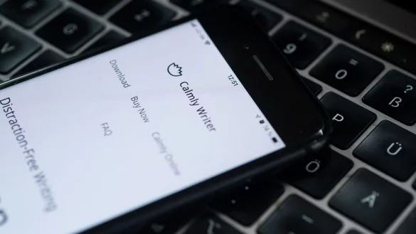 Ablenkungsfreies Schreiben verspricht der «Calmly Writer» seinen Nutzerinnen und Nutzern. - © Franziska Gabbert/dpa-tmn