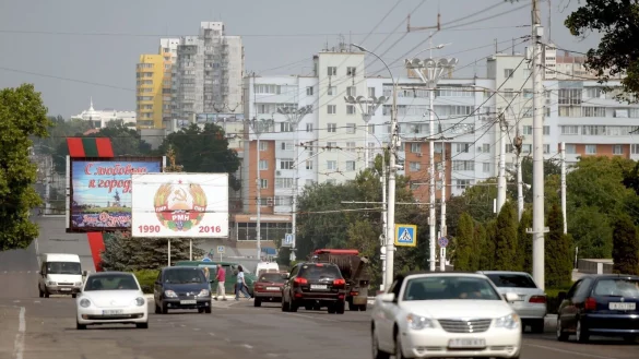 Stra&szlig;enszene in Tiraspol. - &copy; picture alliance / Monika Skolimowska/dpa