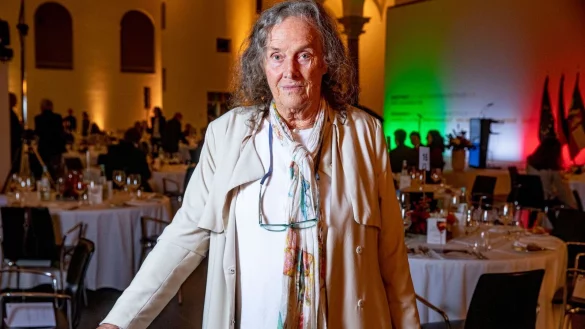 Die K&uuml;nstlerin Mary Bauermeister im November 2021 bei der Verleihung des ersten Kunstpreises des Landes Nordrhein-Westfalen. - &copy; Malte Krudewig/dpa