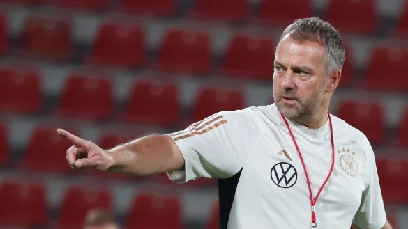 Testet mit dem DFB-Team gegen Peru: Bundestrainer Hansi Flick. - &copy; Christian Charisius/dpa