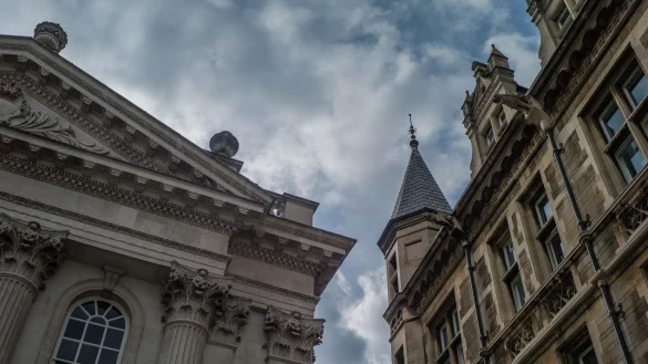 Der &laquo;Senat House Leap&raquo; in Cambridge - eine beliebte Route f&uuml;r Nachtkletterer. - &copy; Lena V&ouml;lk/dpa