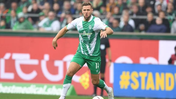 Schoss Werder gegen Schalke zum Sieg: Niclas F&uuml;llkrug. - &copy; Carmen Jaspersen/dpa