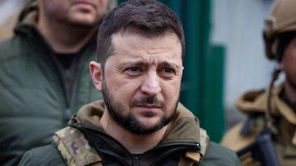 Der ukrainische Pr&auml;sident Wolodymyr Selenskyj warnt im Hinblick auf m&ouml;gliche Friedensverhandlungen vor Druck auf Kiew. - &copy; President Of Ukraine/ZUMA Press Wire Service/dpa