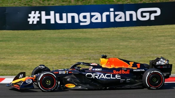 Formel-1-Titelverteidiger Max Verstappen vom Team Red Bull beim Grand Prix von Ungarn. - &copy; Denes Erdos/AP//dpa