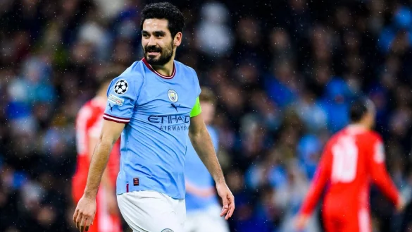 Tritt auf die Euphoriebremse: ManCity-Kapit&auml;n Ilkay G&uuml;ndogan. - &copy; Tom Weller/dpa