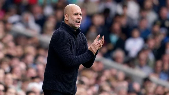 Pep Guardiola und Manchester City treffen im Halbfinale der Champions League auf Real Madrid. - &copy; John Walton/PA Wire/dpa