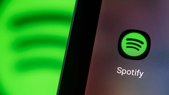 Logo der App von Spotify: Der Streamingdienst hat seine App modernisiert. - &copy; Fabian Sommer/dpa
