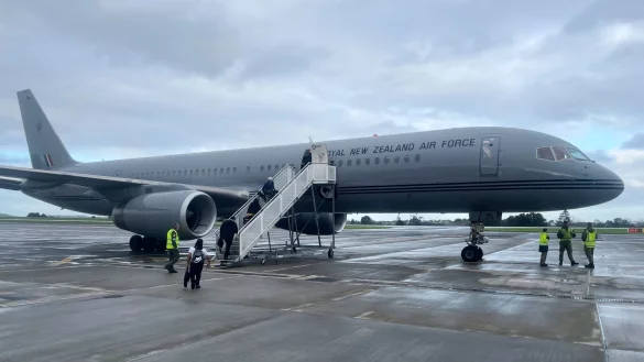 Ein Flugzeug, das den neuseel&auml;ndischen Premierminister nach China bringen soll, sorgte in der Vergangenheit f&uuml;r Probleme. - &copy; Nick Perry/AP