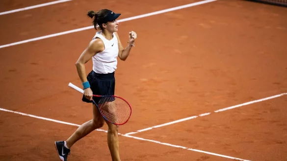 Hat sich mit 6:3, 3:6, 7:5 gegen die Brasilianerin Laura Pigossi durchgesetzt: Tatjana Maria. - &copy; Tom Weller/dpa