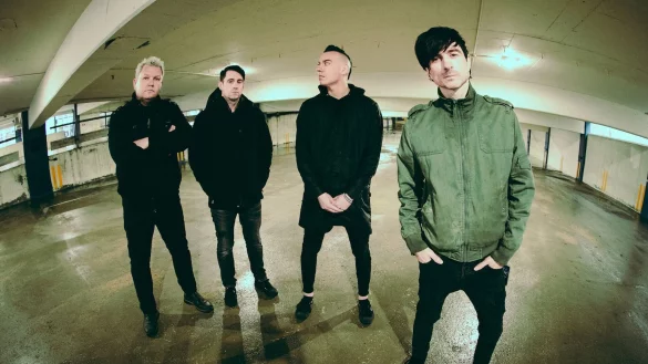 Pat Thetic (l-r), Christopher Head, Chris Barker und Justin Sane von der US-Punk-Band Anti-Flag. - &copy; Josh Massie/Head of PR/dpa/dpa