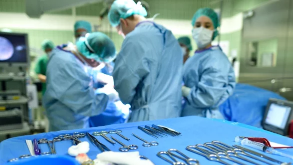 Ein Operationssaal in der HNO-Klinik des Universit&auml;tsklinikums Mannheim (Symbolbild). - &copy; picture alliance / dpa