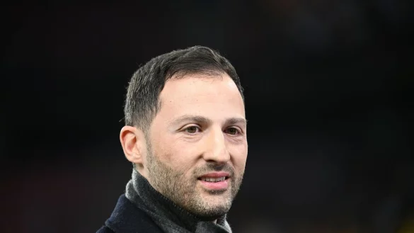 Belgiens Trainer Domenico Tedesco vor dem Spiel. - &copy; Federico Gambarini/dpa/Archivbild