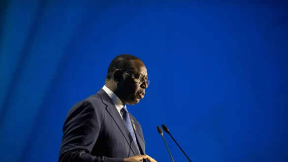 Senegals Pr&auml;sident Macky Sall ist best&uuml;rzt &uuml;ber einen schlimmen Verkehrsunfall in seinem Land. - &copy; Gehad Hamdy/dpa