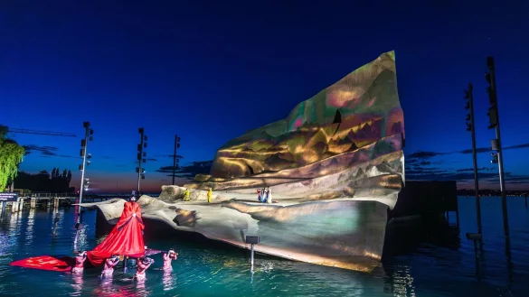 Puccinis &laquo;Madame Butterfly&raquo; auf der Seeb&uuml;hne in Bregenz. - &copy; Dietmar Stiplovsek/APA/dpa