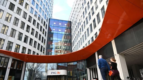 Die Zentrale der ING Deutschland, eine Tochter der niederl&auml;ndischen ING Groep. - &copy; Arne Dedert/dpa