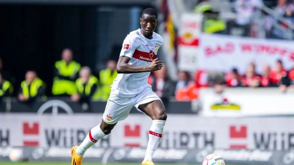 Stuttgarts Serhou Guirassy zeigte sich im Testspiel bei Sheffield United treffsicher. - &copy; Tom Weller/dpa/Archivbild