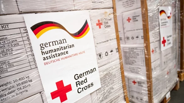 Deutsche Hilfsg&uuml;ter auf dem Weg in die T&uuml;rkei. - &copy; Fabian Sommer/dpa