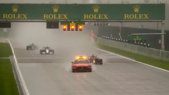 F&uuml;r das kommende Formel-1-Wochenende wird erneut viel Regen in Belgien erwartet. - &copy; Francisco Seco/PA Wire/dpa