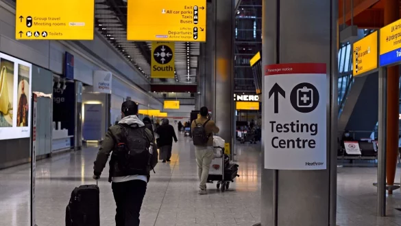 Terminal 5 am Londoner Flughafen Heathrow: Auch England hat eine Corona-Testpflicht f&uuml;r Reisende aus China eingef&uuml;hrt. - &copy; Kirsty O\\\'connor/PA/dpa