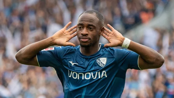 Bochums Christopher Antwi-Adjei erzielte den Traffer zum zum 1:0. - &copy; David Inderlied/dpa