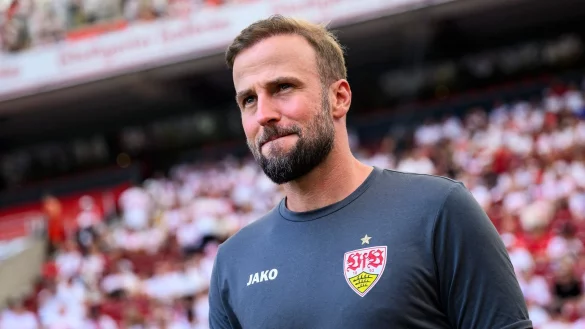 Stuttgarts Trainer Sebastian Hoene&szlig;. - &copy; Tom Weller/dpa