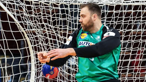 Deutschlands Torwart Andreas Wolff konnte das Tor durch Frankreichs Fabregas nicht verhindern. - &copy; Jan Woitas/dpa