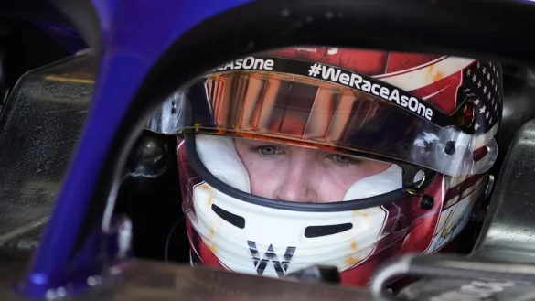 Freut sich auf das Miami-Rennen: US-Lokalmatador Logan Sargeant. - &copy; Darron Cummings/AP/dpa