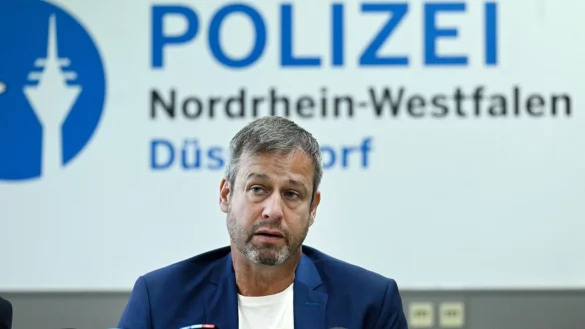 Kriminalkommissariatsleiter Guido Adler spricht bei einer Pressekonferenz &uuml;ber den &laquo;Cold Case&raquo; Claudia K. - &copy; Roberto Pfeil/dpa