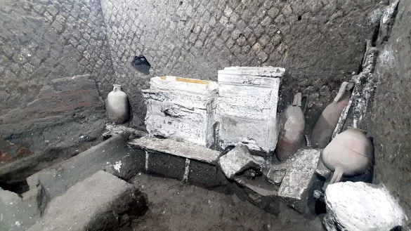 Das Sklavenzimmer gibt Einblick in die Lebensrealität der Menschen der untersten Schicht vor rund 2000 Jahren. - © -/Parco Archeologico di Pompei/dpa