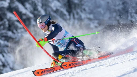 Der Norweger Lucas Braathen in Aktion. - © Expa/Johann Groder/APA/dpa