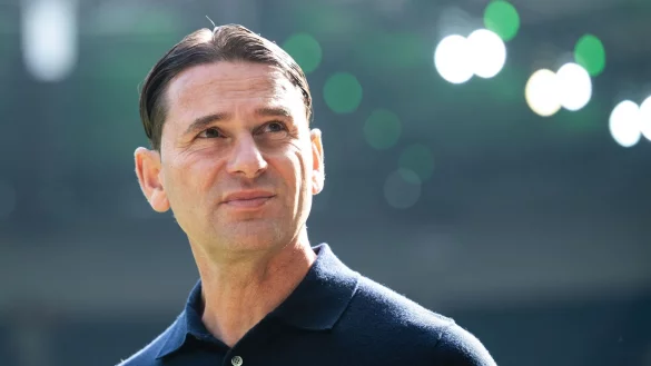 Mit dem Auftritt seiner Mannschaft zufrieden: Gladbachs Trainer Gerardo Seoane. - &copy; Marius Becker/dpa