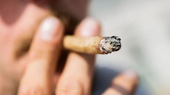 Die geplante Cannabis-Legalisierung wirft Fragen zur Verkehrssicherheit auf. - &copy; Christoph Soeder/dpa