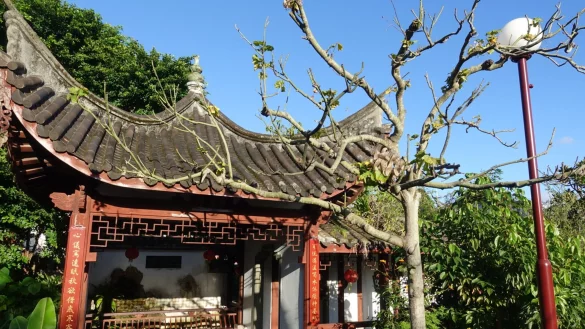 In Naha lohnt sich auch ein Abstecher in den Fukushu-en, ein sogenannter chinesischer Garten. - &copy; Andreas Drouve/dpa-tmn