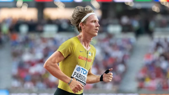 St&uuml;rzte beim WM-Vorlauf: Sam Parsons. - &copy; Sven Hoppe/dpa