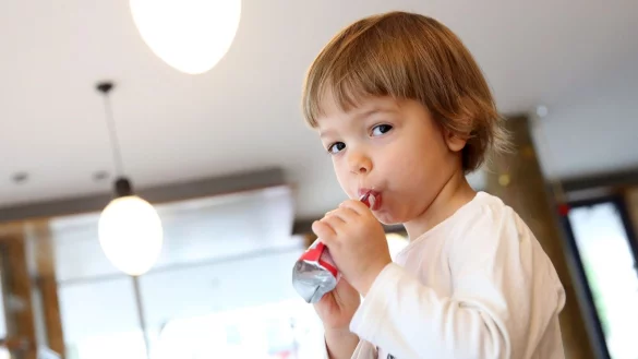 Gerade Quetschies schnitten bei &laquo;&Ouml;ko-Test&raquo; eher problematisch ab: Obwohl meist mit Aufdruck &laquo;ohne Zuckerzusatz&raquo; beworben, sind sie sehr s&uuml;&szlig;. - &copy; Bodo Marks/dpa-tmn