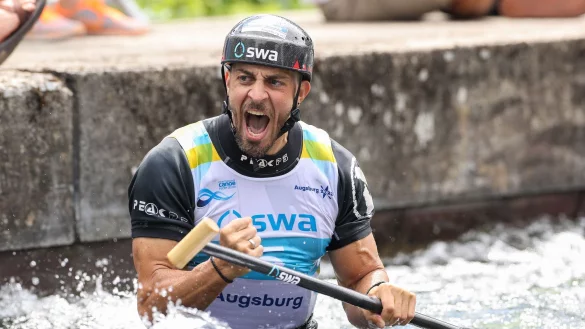 Hat den Heim-Weltcup in Augsburg gewonnen: Sideris Tasiadis. - &copy; Christian Kolbert/Kolbert-Press/dpa