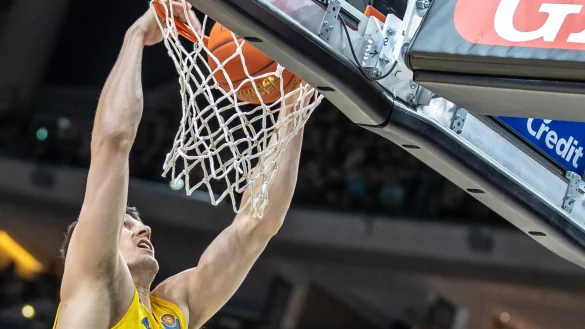 Albas Yanni Wetzell steuerte zum Sieg gegen die Fraport Skyliners 16 Punkte bei. - &copy; Andreas Gora/dpa/Archivbild